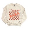 Simply Sage Market Mama Checkerboard Smiley Face Sweatshirt - 2 of 4