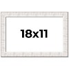 PosterPalooza | Sculpted White Picture Frame - UV Acrylic, Backing Board, Hanging Hardware Included - 2 of 4