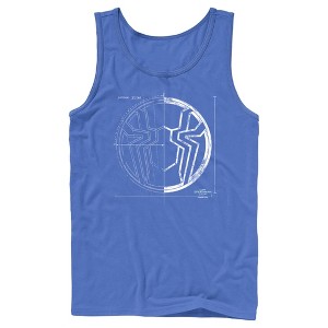 Men's Marvel Spider-Man: No Way Home Spider Icon Blueprint Tank Top - 1 of 4