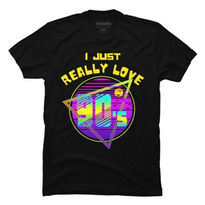 Men's Design By Humans I JUST REALLY LOVE 90S By punsalan T-Shirt - 1 of 2