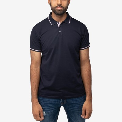 X RAY Men's Basic Short Sleeve Tipped Polo