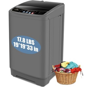 HOMDOX 17.8Lbs Portable Washing Machine, 2.4Cu.ft Full-Automatic Washer and Dryer Combo with LED Display, 10 Programs 8 Water Levels for Apt Dorm RV - 1 of 4