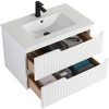 Citiscape Modern Bathroom Vanity with Textured Drawer Fronts - 2 of 4