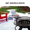 Bestier Fire Pit with Grills Grate, 47" Outdoor Firepit for Outside Wood Burning - 4 of 4