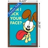 Trends International Garfield - Odie Face Lick Framed Wall Poster Prints - 3 of 4