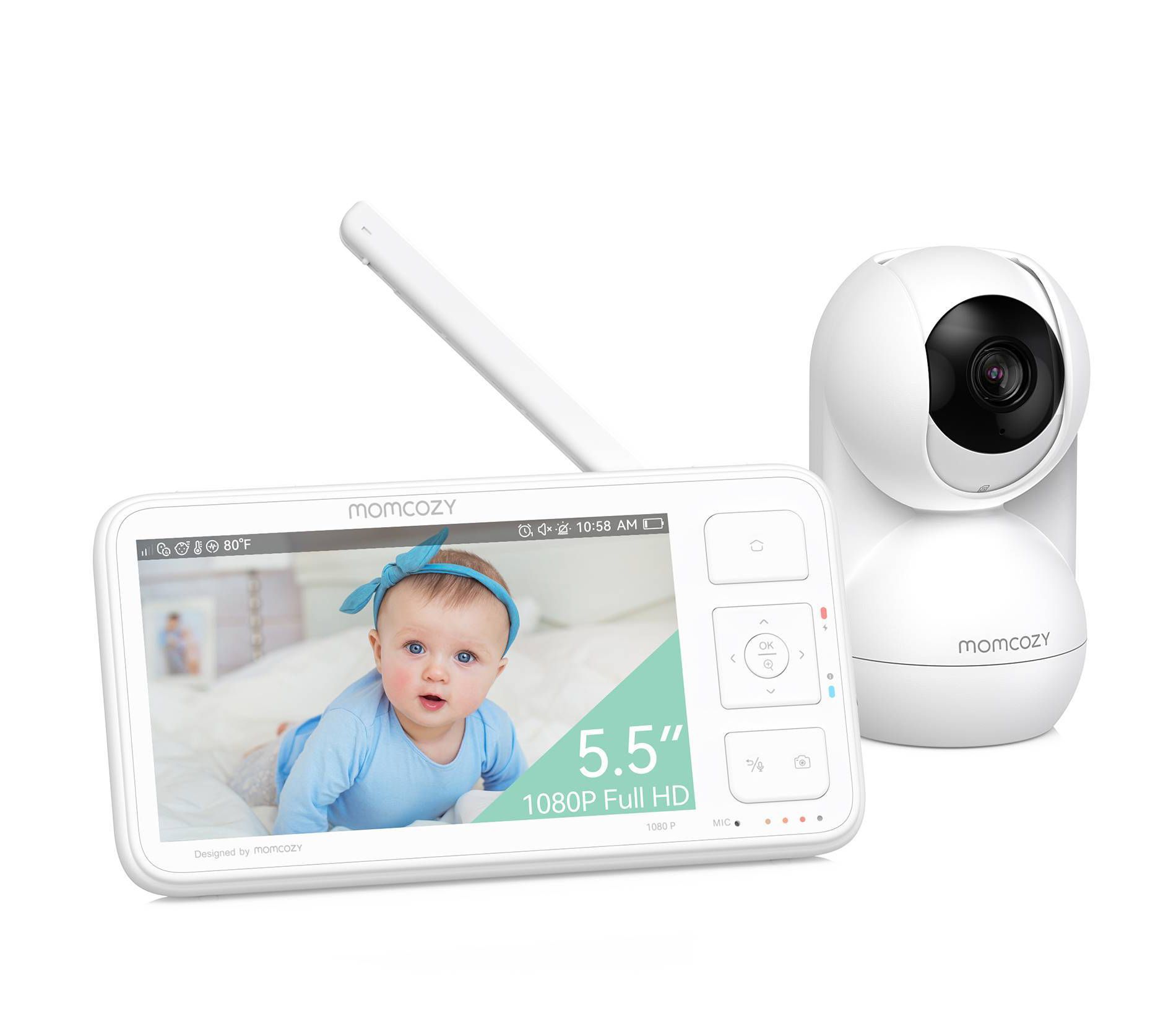 Momcozy 5.5" Video Baby Monitor BM03 - White