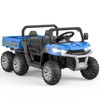 24V Kids Ride On Dump Truck,4WD 2 Seater Ride On Truck with Dump Bed/Tailgate/Shovel,6 Wheels Ride on Truck with Remote Control Gift for Boys Girls - 2 of 4