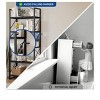 5 Tier Industrial Bookshelf Bookcase Plant Stand Storage Rack With Metal Frame Living Room Home Office,Books Holder Organizer - 4 of 4