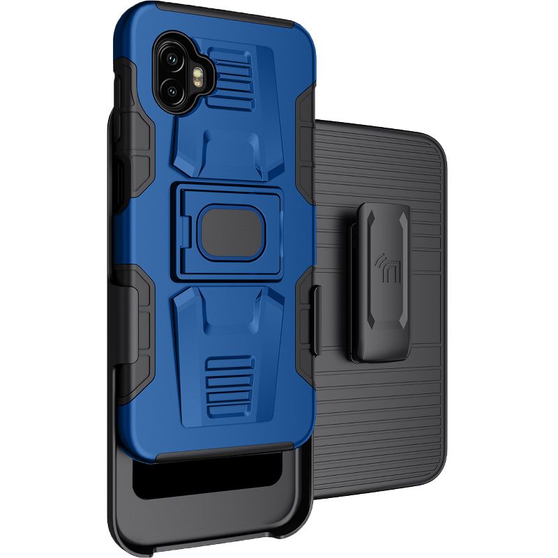 Nakedcellphone Rugged Case with Stand and Belt Clip Holster for Samsung Galaxy XCover 6 Pro Phone, 1 of 13