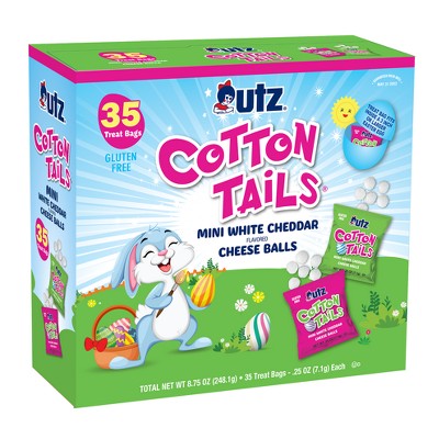 Utz Easter Cotton Tails Mini White Cheddar Cheese Balls Treat Bags - 35ct