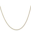 Black Bow Jewelry 0.8mm 14K Yellow or White Gold Solid Spiga Chain Anklet, 9 Inch - 2 of 4