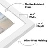 Americanflat 4x6 Double Picture Frame - Fits Two 4x6 Photos or use as One 6x14 Frame -- Collage Frames for Tabletop and Wall Display - White - 3 of 4
