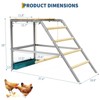 Chicken Coop Roosting Perch, Chicken Perch for Coop, Large Chicken Roosting Bar for Backyard Poultry, Farm Chick Ladder Suitable for Chicken Run - 3 of 4