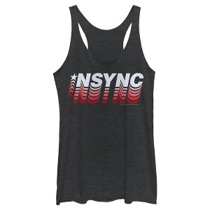 Women's NSYNC Retro Fade Racerback Tank Top - 1 of 4