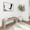 Plank+Beam Modern Dining Bench, Solid Wood Bench for Dining Table, 49" - 4 of 4