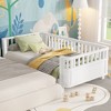 NicBex Twin/Full Low Profile Platform Bed Frame with Storage & Detachable Fence,Modern Toddler Bed for Bedroom,Kids Room - 2 of 4
