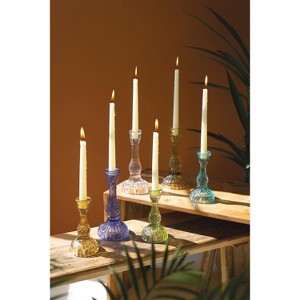 Glass Taper Candle Holders – Set of 6 for Tables or Mantels by Kalalou - 1 of 4