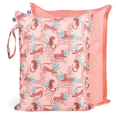 Tiny Twinkle Mess-Proof Waterproof Washable Baby/Toddler Wet Bags for Diapers, Swimsuits and Travel