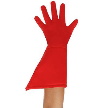 HalloweenCostumes.com   Child Red Superhero Gloves, Red