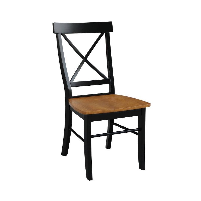 Set of 2 X Back Chairs with Solid Wood - International Concepts, 3 of 9