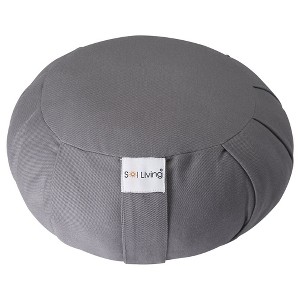 Sol Living Zafu Cushion Pillow with Removable Cover Round - 1 of 4