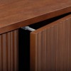Tremolo Modern Boho Accent Cabinet with Solid Wood & Contemporary Fluted Fronts -Teamson Home - 4 of 4