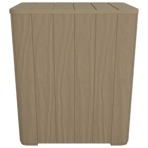 vidaXL Patio Table with Removable Lid Light, Brown, Polypropylene - 1 of 4