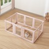 VEVOR Dog Whelping Box, 60x39x23 in Plastic Dog Whelping Pen for Medium Sized Dogs, Waterproof Transparent Puppy Playpen, Pink - 2 of 4