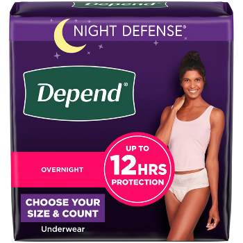 Depend Night Defense Incontinence Disposable Underwear For Men - Overnight  Absorbency - Xl - 12ct : Target