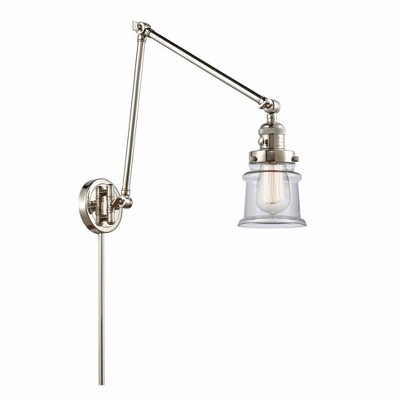Canton - 1 Light Double Extension Swing Arm Wall Sconce In Industrial Style-30 Inches Tall and 8 Inches Wide
