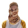 Unique Bargains Sunscreen Camouflage Pattern Face Scarf Mask Brown Yellow 1 Pc - 4 of 4