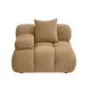 TOV Furniture Calliope Performance Velvet Modular Corner Chair in Cafe Au Lait - 3 of 4