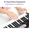 61 Key Piano Keyboard with Built-In Speaker Microphone,Sheet Stand and Power Supply, Portable Keyboard Teaching for Beginners - 4 of 4