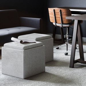 NicBex 16.9" Storage Bench Cube Storage Ottoman with Tray for Bedroom, Living Room - 1 of 4
