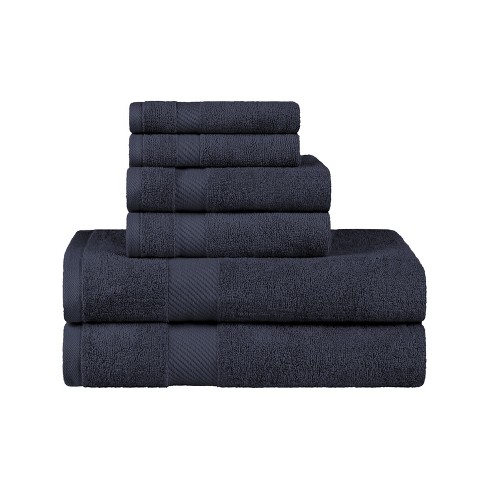 Modern Solid Classic Premium Luxury Cotton 6 Piece Bath, Face, and Hand Towel Set by Blue Nile Mills - image 1 of 4