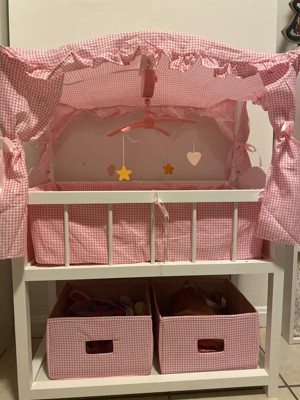 Badger Basket Canopy Doll Crib with Baskets, Bedding & Mobile for Doll –  S&D Kids