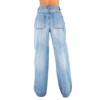 Wide Leg Jeans for Women Bagyy Denim Pants Barrel Leg Jeans Cotten Blend Jeans All Season Jeans for Women Five Pocket Jeans - 2 of 4