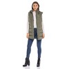 Women's Long Puffer Vest with Hood - S.E.B. By SEBBY - 2 of 4