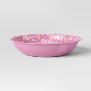 36oz Plastic Terrazzo Pale Raspberry Cereal Bowl Pink - Room Essentials™ - 1 of 3