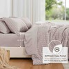 BAGOKIE 5/7 Pieces Seersucker Bed in a Bag Comforter Set - 4 of 4