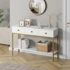 Console Table with 3 Drawers - 2 of 4