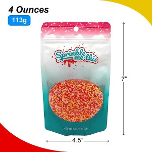 Sprinkle Me This – Candy Corn Nonpareils – Autumn Sprinkle Blend with Orange, Yellow & White Nonpareils - 1 of 4