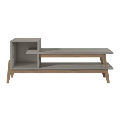 threshold weathered pine tv stand