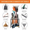 Garden Tool Organizer, Yard Tool Organizer, Metal Yard Tools Storage, Heavy Duty Garden Tool Organizer for Garage, Partitioned Tool Organizer Outdoor - 2 of 4