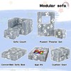 Hooseng Toddler Couch, 3 in 1 Glow Modular Kids Play Couch Sofa, Toddler Fold Out Couch for Playroom, Convertible Play Foam Couch for Boys & Girls - 4 of 4