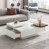 NicBex Modern 31.5" Square Coffee Table with Movable Top and 4 Drawers for Living Room and Office - 3 of 4