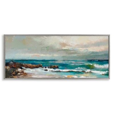 Stupell Industries Rocky Ocean Waves, 24" x 10"