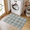 Washable Rug Modern Plaid Rug Non Slip Non Shedding Rug Low Pile Rugs Foldable Indoor Carpet for Living Room Bedroom Study Room Guest Room Playroom - 4 of 4