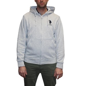 U.S. Polo Assn. Men's Fleece Full Zip Hoodie with Big Pony - 1 of 3