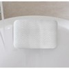 Home Mart Goods Plush Comfort Soft Neck Bath Pillow Quick Dry With Suction Cups - 3 of 4
